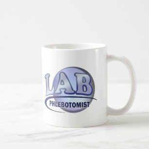 PHLEBOTOMIST Fun Blue LOGO Coffee Mug
