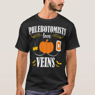 Phlebotomist Halloween Funny Veins Phlebotomy T-Shirt
