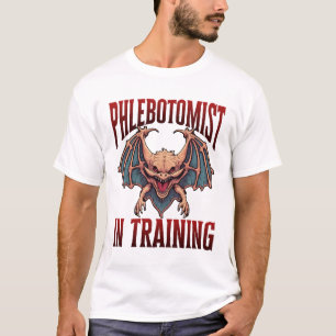 Phlebotomist in Training Funny Student Bat T-Shirt