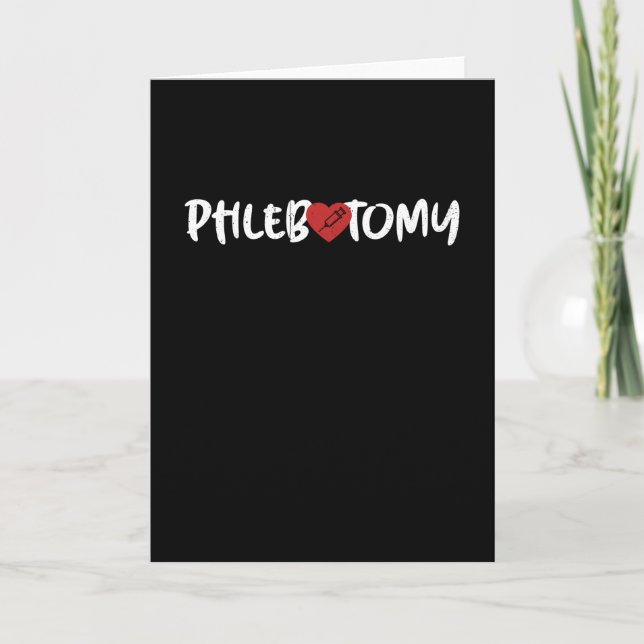Phlebotomist Phlebotomy Card (Front)