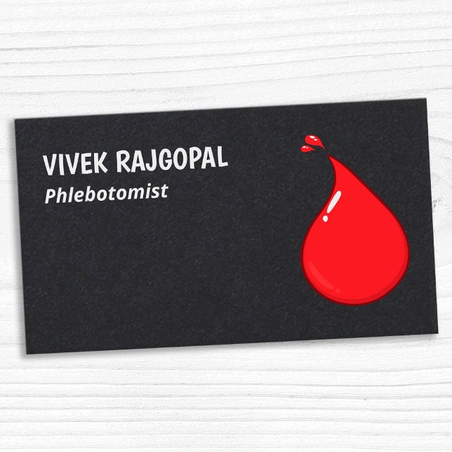 Phlebotomist Premium Business Card (Phlebotomist Visiting Cards)