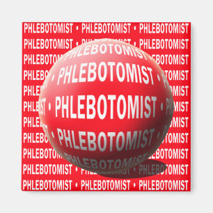 PHLEBOTOMIST SPHERE BLOOD DROP MAGNET