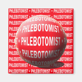 PHLEBOTOMIST SPHERE BLOOD DROP MAGNET