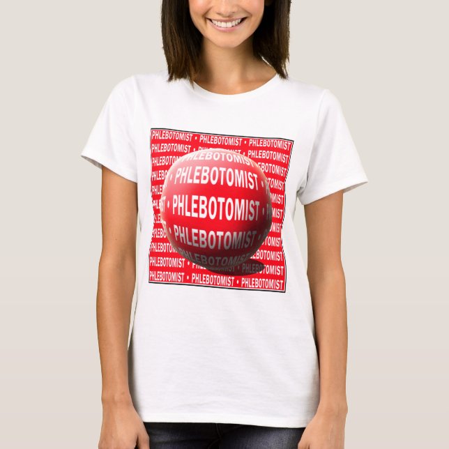 PHLEBOTOMIST SPHERE BLOOD DROP T-Shirt (Front)