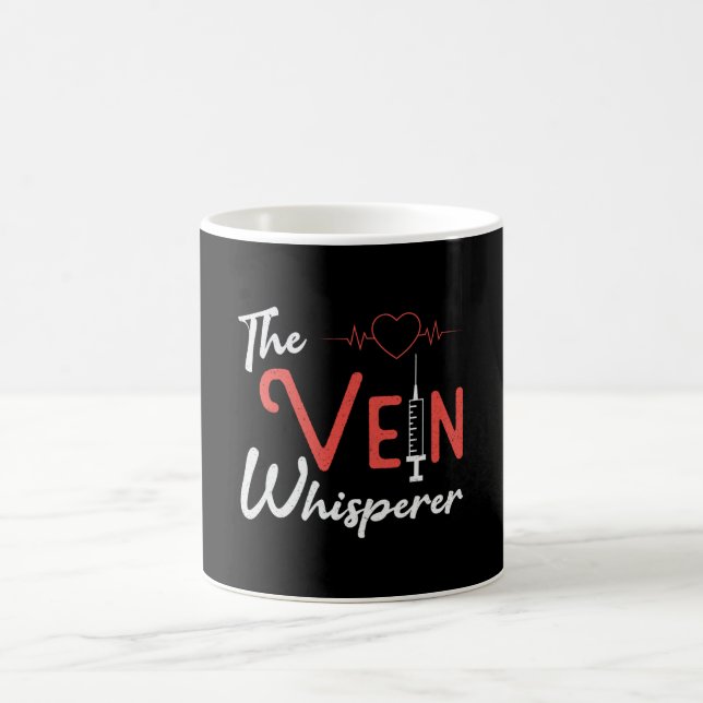 Phlebotomist The Vein Whisperer Phlebotomy Gift Coffee Mug (Center)