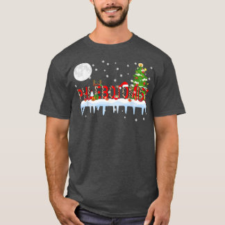 Phlebotomist Xmas Tree Light Leopard Santa Hat Rei T-Shirt