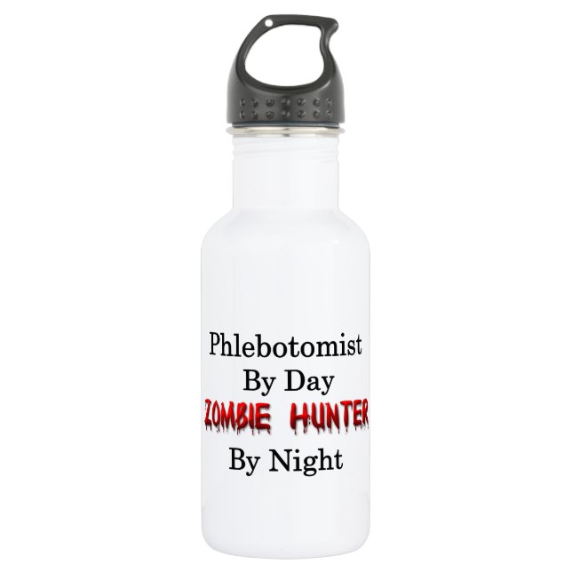 Phlebotomist/Zombie Hunter 532 Ml Water Bottle (Front)