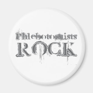 Phlebotomists Rock Magnet