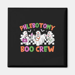 Phlebotomy Boo Crew Phlebotomist Halloween Costume Magnet