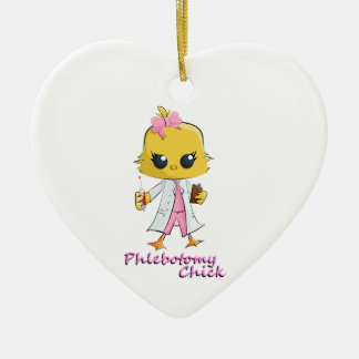 Phlebotomy Chick Ceramic Tree Decoration