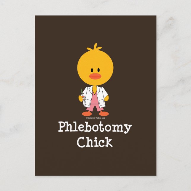 Phlebotomy Chick Postcard (Front)