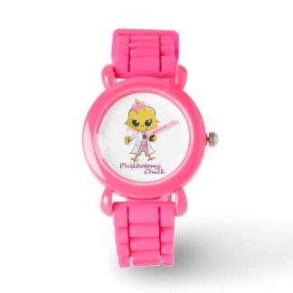 Phlebotomy Chick Watch Pink