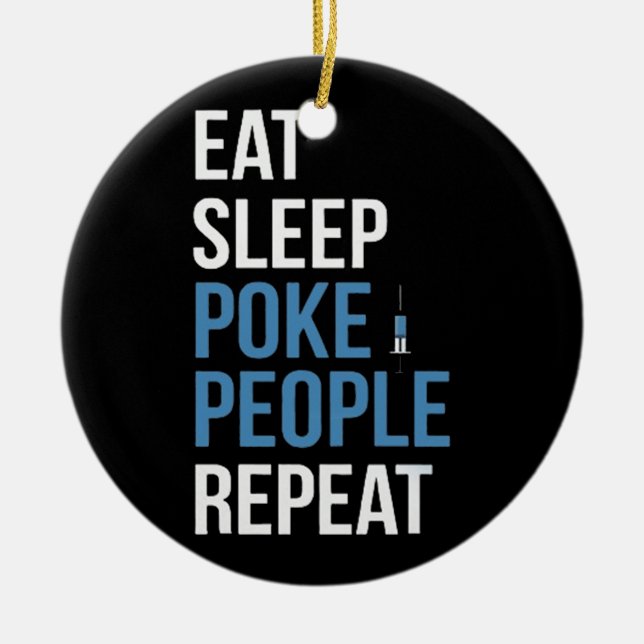 Phlebotomy Memes Ceramic Ornament (Front)