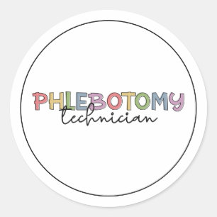 Phlebotomy Technician PBT Phlebotomy Tech Classic Round Sticker
