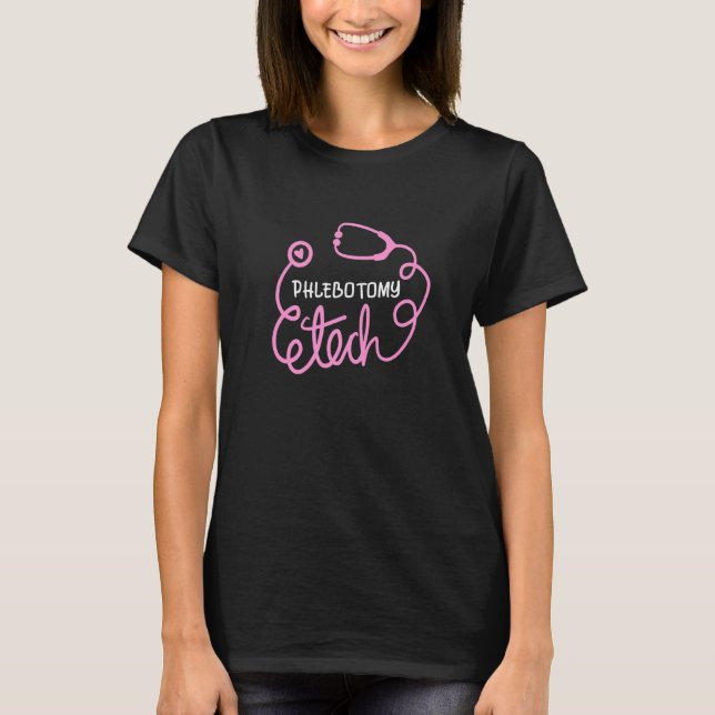 Phlebotomy Technician Phlebotomist Voluntary Aware T-Shirt (Front)