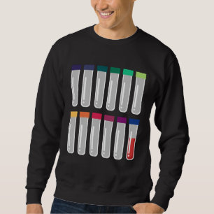 Phlebotomy Test Tube Laboratory Doctor for Phlebot Sweatshirt