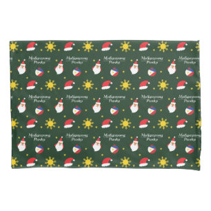 Phlippines Filipino Maligayang Pasko Pillowcase