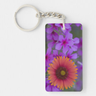 Phlox and Indian Blanket near Devine Texas Key Ring