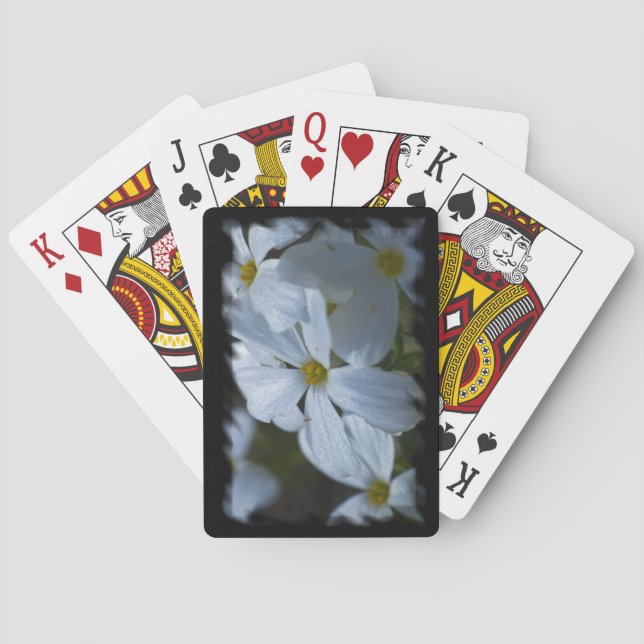 Phlox  Black Edge Playing Cards (Back)