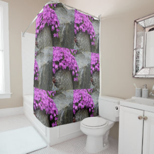 Phlox Rock Garden Shower Curtain