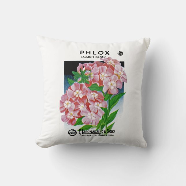 Phlox salmon glory cushion (Front)