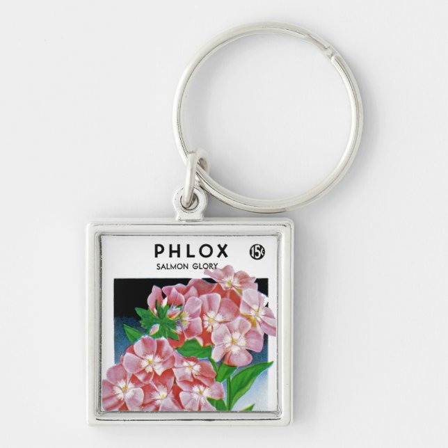 Phlox Salmon Glory Key Ring (Front)