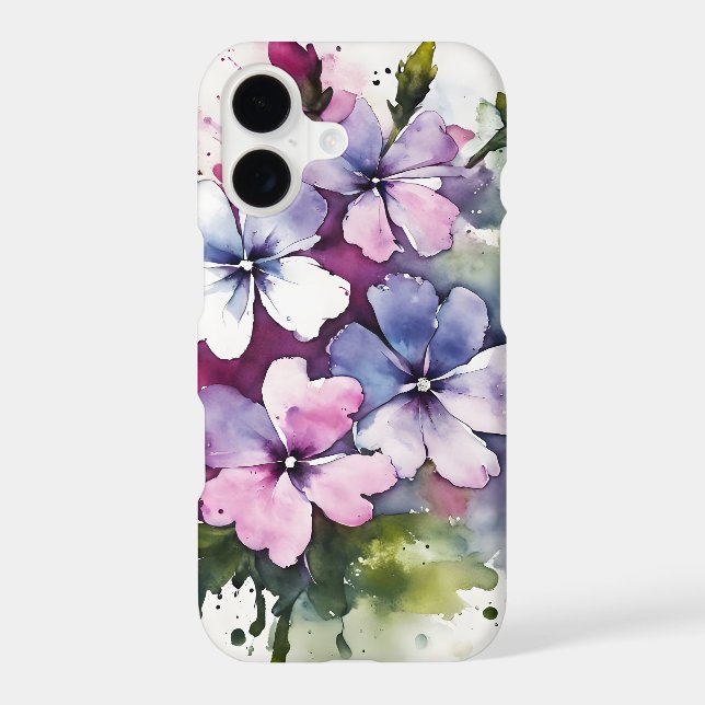 Phlox - Watercolor flowers (Back)
