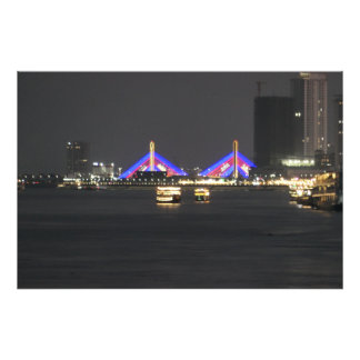 Phnom Penh By Night Photo Print