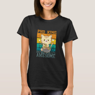 Pho Cat Pho Bowl Awesome Retro Vintage Vietnamese T-Shirt