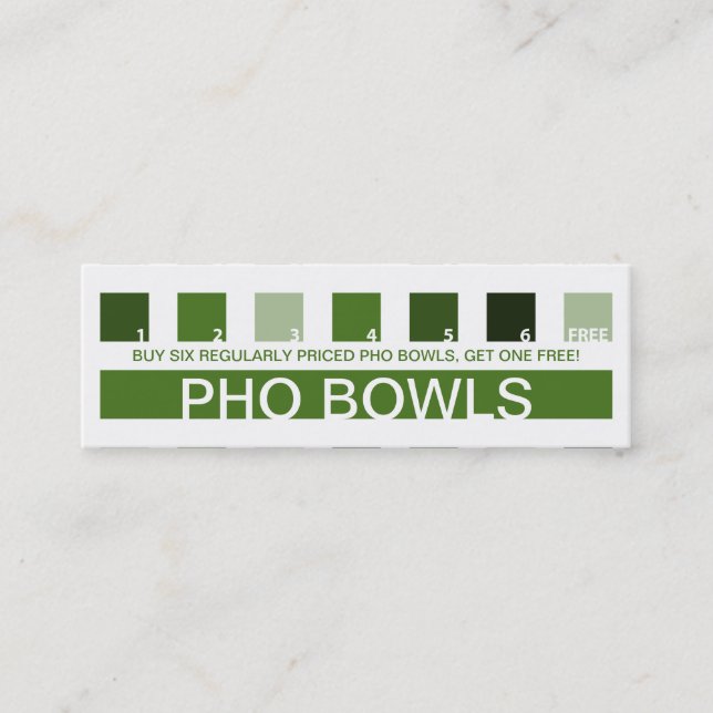 PHO customer appreciation (mod squares) Loyalty Card (Front)