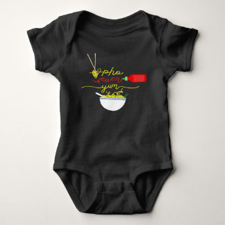 Pho Ever Yum Pho Bowl Hot Sauce BABY Jumper Bodysuit