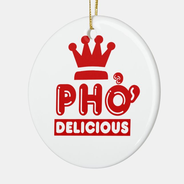 Pho King Delicious Ceramic Tree Decoration (Left)