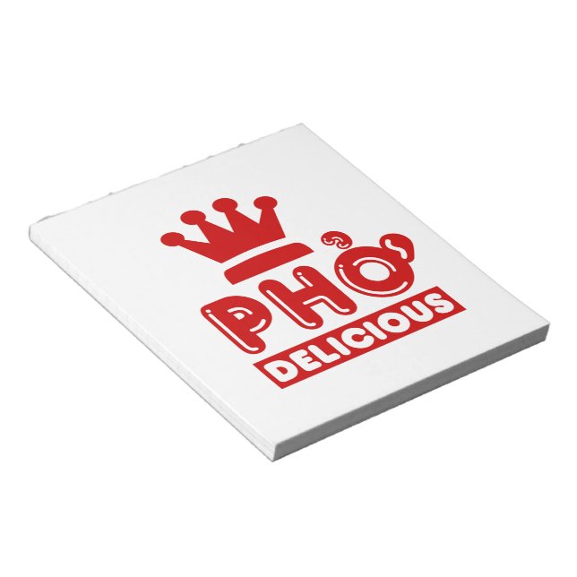 Pho King Delicious Notepad (Angled)