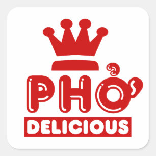 Pho King Delicious Square Sticker