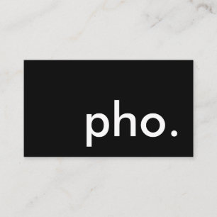 pho. loyalty punch card