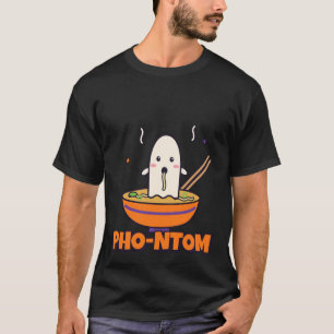 Pho-ntom Funny Halloween Pho Ghost Pun T-Shirt