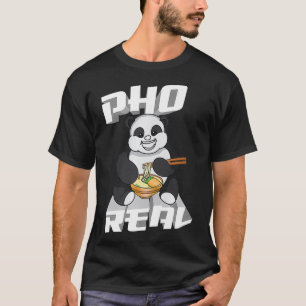 Pho Real Hilarious Panda Bear Noodle Fans Gift Pr T-Shirt