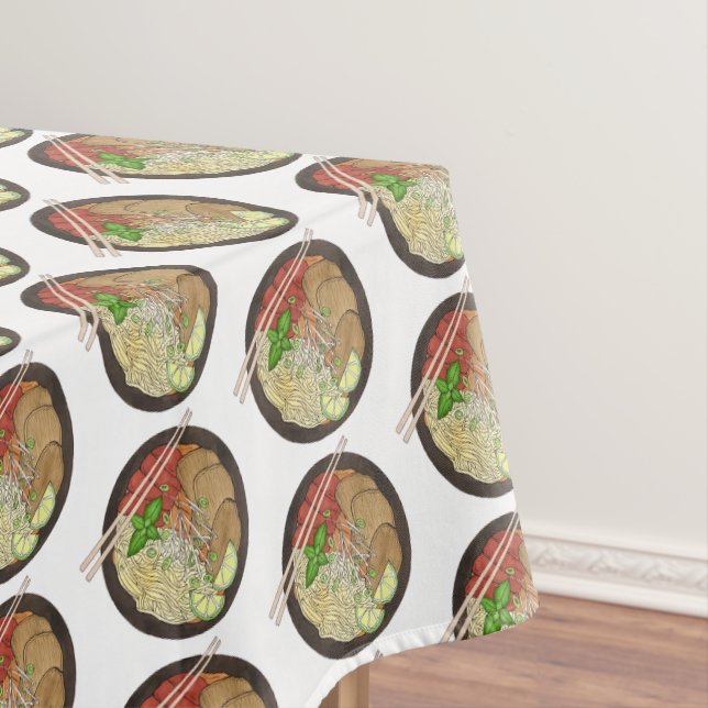 Pho Shop Noodles Chopsticks Vietnamese Restaurant Tablecloth (In Situ)