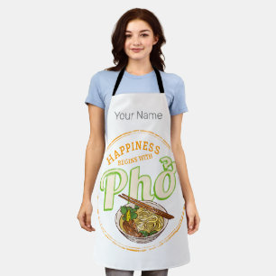 Pho Soup Retro Street Food Vintage Gourmet Vietnam Apron