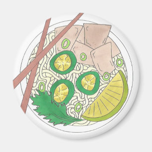 PHO Vietnamese Food Chicken Noodle Soup Chopsticks Magnet