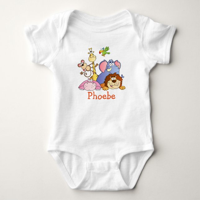 PHOEBE baby name gifts Bodysuit (Front)
