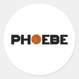Phoebe Basketball Classic Round Sticker