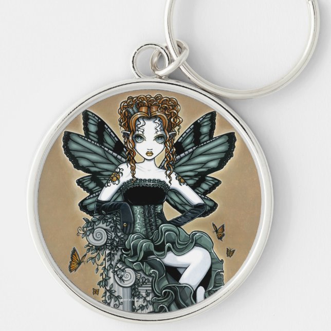 "Phoebe" Gothic Couture Butterfly Fairy Keychain (Front)