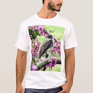 Phoebe in a Redbud Tree T-Shirt