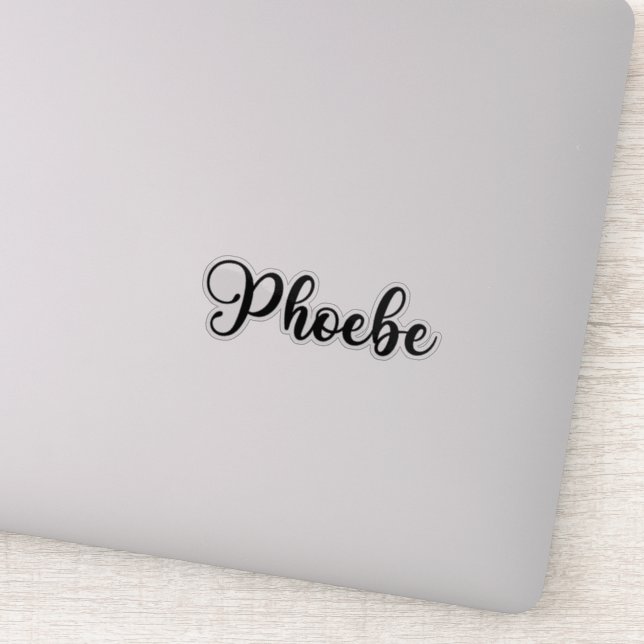Phoebe Name - Handwritten Calligraphy (Detail)