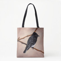 Phoebe on Brown Tote Bag
