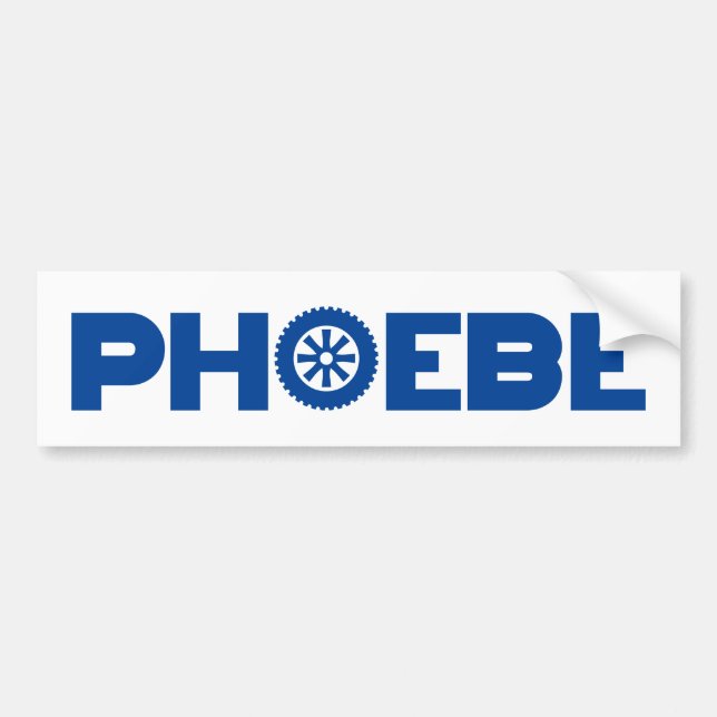 Phoebe Petrolhead Bumper Sticker (Front)