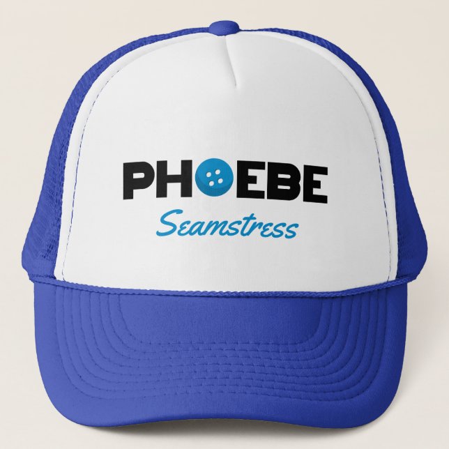 Phoebe Seamstress Trucker Hat (Front)