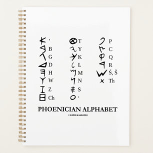 Phoenician Alphabet Linguistics Cryptography Planner
