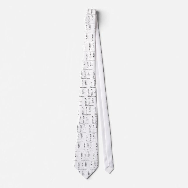 Phoenician Alphabet (Linguistics Cryptography) Tie (Front)